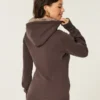 Hoodie met capuchon met voering van imitatiebont Hoodie met capuchon met voering van imitatiebont