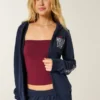Hoodie met logo en ritssluiting Hoodie met logo en ritssluiting