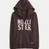 Hoodie met logo en ritssluiting Hoodie met logo en ritssluiting