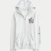 Hoodie met logo en ritssluiting Hoodie met logo en ritssluiting