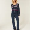 Hoodie met nepbontrand Fair Isle-trui met ritssluiting Hoodie met nepbontrand Fair Isle-trui met ritssluiting
