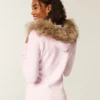 Hoodie met rits en nepbontrand Hoodie met rits en nepbontrand
