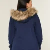 Hoodie met rits en nepbontrand Hoodie met rits en nepbontrand