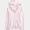 Hoodie met rits en nepbontrand Hoodie met rits en nepbontrand