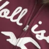 Hoodie met rits, logo en rand van imitatiebont Hoodie met rits, logo en rand van imitatiebont