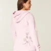 Hoodie met ritssluiting en rozenprint Hoodie met ritssluiting en rozenprint