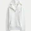 Hoodie met ritssluiting en voering van imitatiebont Hoodie met ritssluiting en voering van imitatiebont