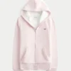 Hoodie met ritssluiting en voering van imitatiebont Hoodie met ritssluiting en voering van imitatiebont