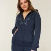 Hoodie met sterrenprint en ritssluiting Hoodie met sterrenprint en ritssluiting