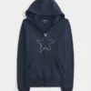 Hoodie met sterrenprint en ritssluiting Hoodie met sterrenprint en ritssluiting