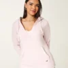 Hoodie met V-hals