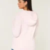 Hoodie met V-hals