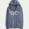 Hoodie met wafelvoering, ritssluiting en logo Hoodie met wafelvoering, ritssluiting en logo