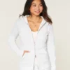 Hoodie met wafelvoering, ritssluiting en logo Hoodie met wafelvoering, ritssluiting en logo