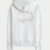 Hoodie met wafelvoering, ritssluiting en logo Hoodie met wafelvoering, ritssluiting en logo