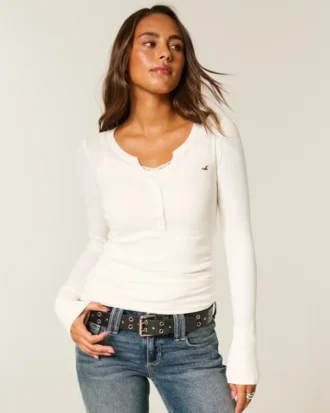 Icon Henley met lange mouwen