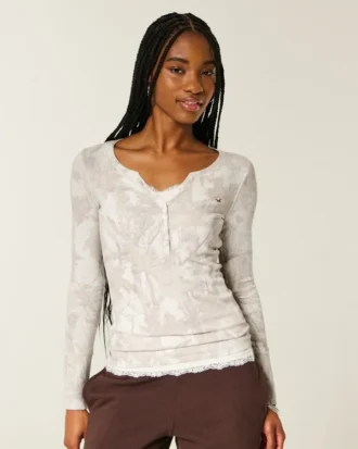 Icon Henley met lange mouwen