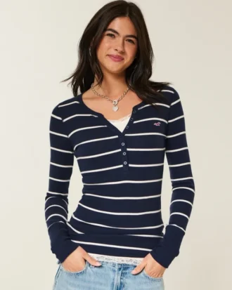 Icon Henley met lange mouwen