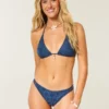 Jacquard Cheeky bikinibroekje met dubbele bandjes