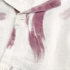 Katoen-linnen gemengd shirt met korte mouwen en patroon Katoen-linnen gemengd shirt met korte mouwen en patroon