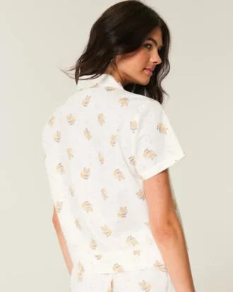 Katoenen Oxford-shirt met korte mouwen Katoenen Oxford-shirt met korte mouwen