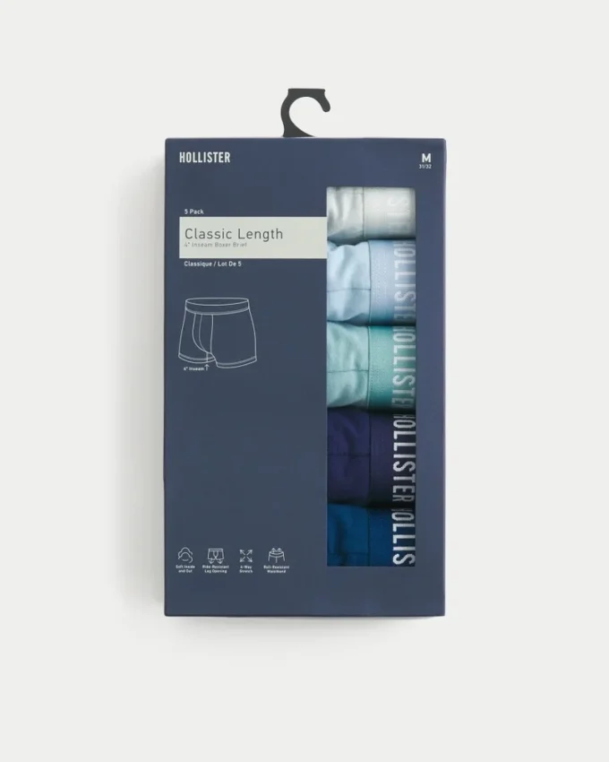 Klassieke lengte boxershort 5-pack