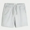 Knie-lange twill pull-on short