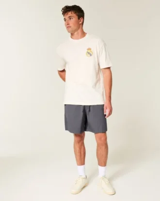 Knie-lange twill short