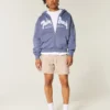 Korte broek met lobsterpatroon tot halverwege het bovenbeen