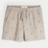 Korte broek met lobsterpatroon tot halverwege het bovenbeen