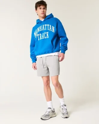 Korte broek van koelende fleece tot halverwege het bovenbeen