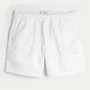 Korte twill-short tot halverwege het bovenbeen