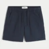 Korte twill-short tot halverwege het bovenbeen