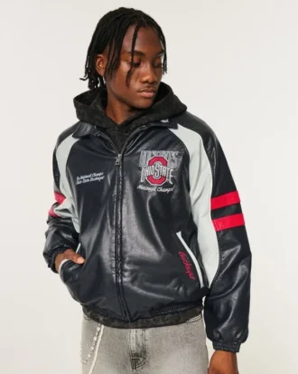 Kunstleer The Ohio State University Buckeyes Graphic Jacket