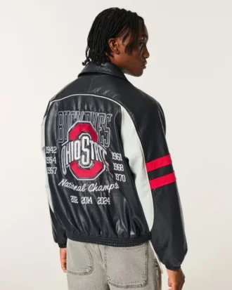 Kunstleer The Ohio State University Buckeyes Graphic Jacket