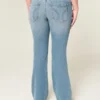 Laag model bootcut jeans in medium wassing