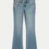 Laag model bootcut jeans in medium wassing