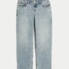 Laag model, medium wash, losse jeans Laag model, medium wash, losse jeans
