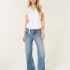 Laag model, medium wassing, baggy jeans Laag model, medium wassing, baggy jeans