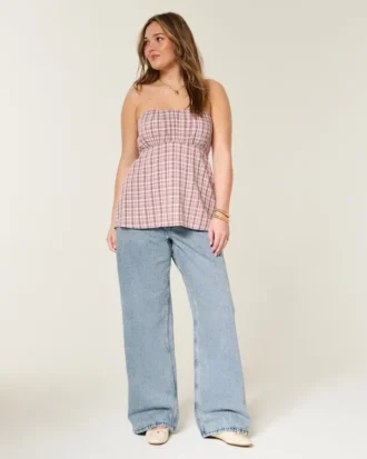 Laag model, medium wassing, baggy jeans