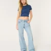 Laag model, medium wassing, baggy jeans
