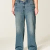 Laag model, medium wassing, baggy jeans Laag model, medium wassing, baggy jeans