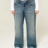 Laag model, medium wassing, baggy jeans Laag model, medium wassing, baggy jeans