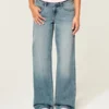 Laag model, medium wassing, baggy jeans Laag model, medium wassing, baggy jeans