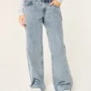 Laag model, medium wassing, baggy jeans