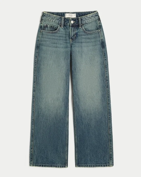 Laag model, medium wassing, baggy jeans Laag model, medium wassing, baggy jeans