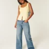 Laag model, medium wassing Los Angeles grafische baggy jeans Laag model, medium wassing Los Angeles grafische baggy jeans