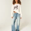 Laag model Y2K medium wash baggy jeans Laag model Y2K medium wash baggy jeans