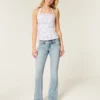 Laag uitgesneden bootcut jeans