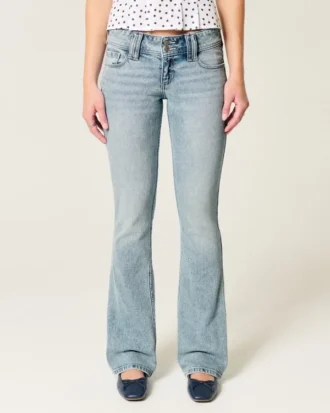 Laag uitgesneden bootcut jeans